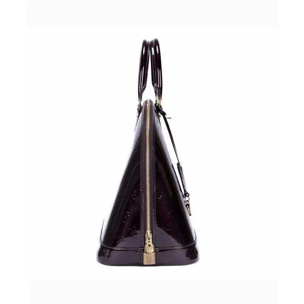 Louis Vuitton Alma GM Monogram Vernis Amarante (Burgandy) Bag